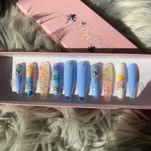 Carebear coffin nails